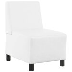 Vidaxl unit� de sofa modulaire sans accoudoirs blanc 55 x 74 x 82 cm