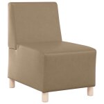 Vidaxl unité de sofa modulaire sans accoudoirs cappuccino Vidaxl unité de sofa modulaire sans accoudoirs cappuccino