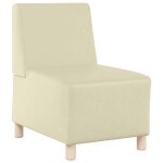 Vidaxl unité de sofa modulaire sans accoudoirs crème 55 x 74 x 82 cm Vidaxl unité de sofa modulaire sans accoudoirs crème 55 x 74 x 82 cm