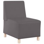 Vidaxl unit de sofa modulaire sans accoudoirs gris 55 x 74 x 82 cm