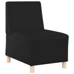 Vidaxl unité de sofa modulaire sans accoudoirs noir 55 x 74 x 82 cm Vidaxl unité de sofa modulaire sans accoudoirs noir 55 x 74 x 82 cm