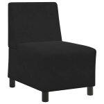 Vidaxl unit� de sofa modulaire sans accoudoirs noir 55 x 74 x 82 cm