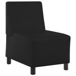 Vidaxl unit� de sofa modulaire sans accoudoirs noir 55 x 74 x 82 cm