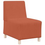 Vidaxl unit� de sofa modulaire sans accoudoirs orange 55 x 74 x 82 cm