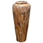 Vidaxl vase de décoration 40 x 100 cm bois de teck solide Vidaxl vase de décoration 40 x 100 cm bois de teck solide
