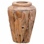 Vidaxl vase de décoration 40 x 60 cm bois de teck solide Vidaxl vase de décoration 40 x 60 cm bois de teck solide