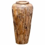 Vidaxl vase de décoration 40 x 80 cm bois de teck solide Vidaxl vase de décoration 40 x 80 cm bois de teck solide
