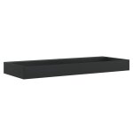 Vidaxl vasque 120x46x11 cm fonte min�rale / marbre noir mat