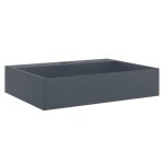 Vidaxl vasque 50x38x11 cm fonte min�rale / marbre anthracite