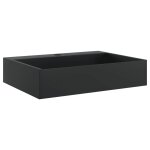 Vidaxl vasque 50x38x11 cm fonte minérale / marbre noir mat Vidaxl vasque 50x38x11 cm fonte minérale / marbre noir mat