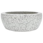 Vidaxl vasque � poser gris rond ?41x14 cm c�ramique