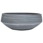 Vidaxl vasque � poser gris rond ?41x14 cm c�ramique