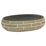 Vidaxl vasque  poser multicolore ovale 59x40x15 cm cramique