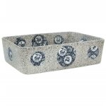 Vidaxl vasque  poser multicolore rectangulaire 46x35, 5x13cm cramique