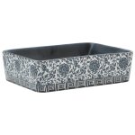 Vidaxl vasque  poser noir / bleu rectangulaire 46x35, 5x13 cm cramique