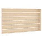 Vidaxl vitrine de collection en bois avec 6 �tag�res 100x9x55 cm
