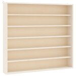 Vidaxl vitrine de collection en bois avec 6 tagres 60x8, 5x55 cm