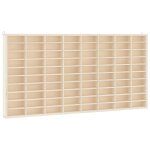 Vidaxl vitrine de collection en bois avec 80 compartiments