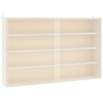 Vidaxl vitrine de collection en bois avec portes 60 x 8, 5 x 37 cm