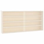 Vidaxl vitrine de collection en bois avec portes 80 x 8, 5 x 37 cm