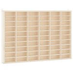 Vidaxl vitrine de collection en bois avec 60 compartiments