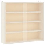 Vidaxl vitrine de collection en bois avec portes 40x8, 5x37cm