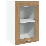 Vidaxl vitrine suspendue  lyon  ch�ne artisanal 40 x 31 x 60 cm bois d'ing�nierie