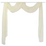 Vidaxl voilage drap crme 140 x 600 cm
