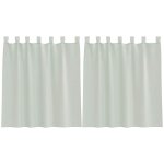 Vidaxl voilages � ?illets 2 pcs gris clair 140 x 140 cm