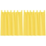 Vidaxl voilages � ?illets 2 pcs jaunes 140 x 140 cm