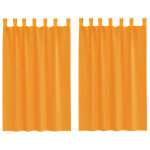 Vidaxl voilages � ?illets 2 pcs orange 140 x 175 cm