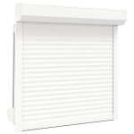 Vidaxl volet roulant aluminium 100x100 cm blanc