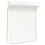 Vidaxl volet roulant aluminium 100x120 cm blanc