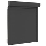 Vidaxl volet roulant aluminium 110x130 cm anthracite