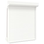 Vidaxl volet roulant aluminium 110x130 cm blanc