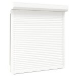 Vidaxl volet roulant aluminium 130x140 cm blanc