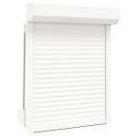 Vidaxl volet roulant aluminium 80x100 cm blanc