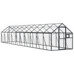 Vidaxl volire anthracite 1, 79x10x1, 85 m aluminium