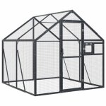Vidaxl volire anthracite 1, 79x2x1, 85 m aluminium