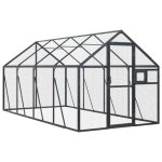 Vidaxl volire anthracite 1, 79x4x1, 85 m aluminium