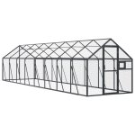 Vidaxl volire anthracite 1, 79x8x1, 85 m aluminium