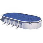 Bche  bulles 180 microns pour piscine acier ovale 8, 10 x 4, 70 m - gr
