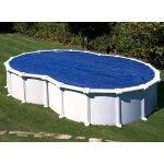 Bche  bulles pour piscine acier en huit 6, 40 x 3, 90 m - gr