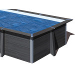Bche  bulles pour piscine composite carre 3, 26 x 3, 26 m - gr