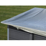 Bche d'hivernage 580 g / m pour piscine composite carre 3, 26 x 3, 26 m - gr