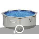 Kit piscine acier ronde bestway hydrium 3, 60 x 1, 20 cm + 10 kg de z�olite