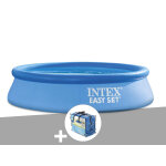 Kit piscine autoporte intex easy set 2, 44 x 0, 61 m + bche  bulles