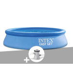 Kit piscine autoporte intex easy set 2, 44 x 0, 61 m + purateur  cartouche