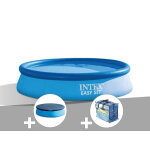 Kit piscine autoportée intex easy set 3, 05 x 0, 76 m (avec filtration) + bâche à bulles + bâche de protection ... Kit piscine autoportée intex easy set 3, 05 x 0, 76 m (avec filtration) + bâche à bulles + bâche de protection ...