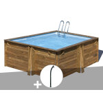 Kit piscine bois gré carra 3, 05 x 3, 05 x 1, 19 m + douche Kit piscine bois gré carra 3, 05 x 3, 05 x 1, 19 m + douche
